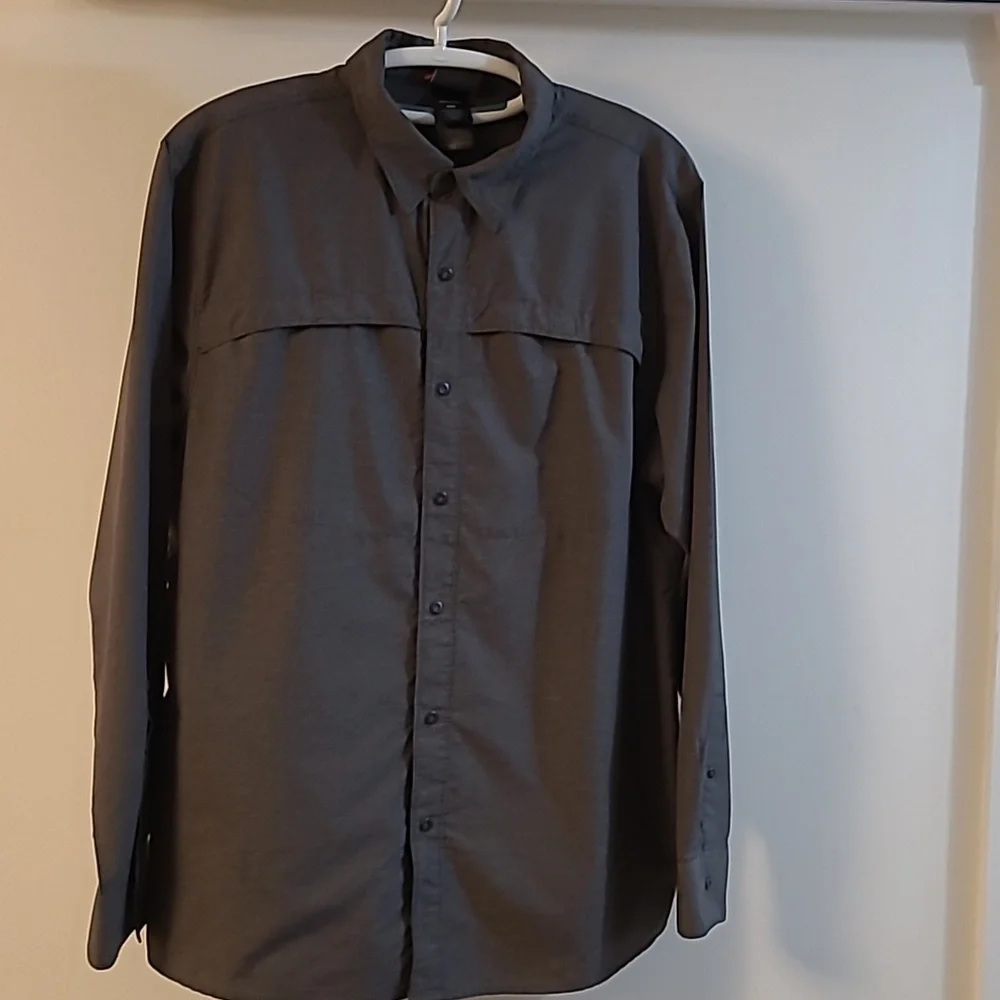 Northface Mens Long Sleeve Snap‎ Up size M